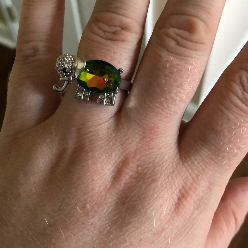 colorful Gemstones Wedding Engagement Party Ring - Picture 2 of 2